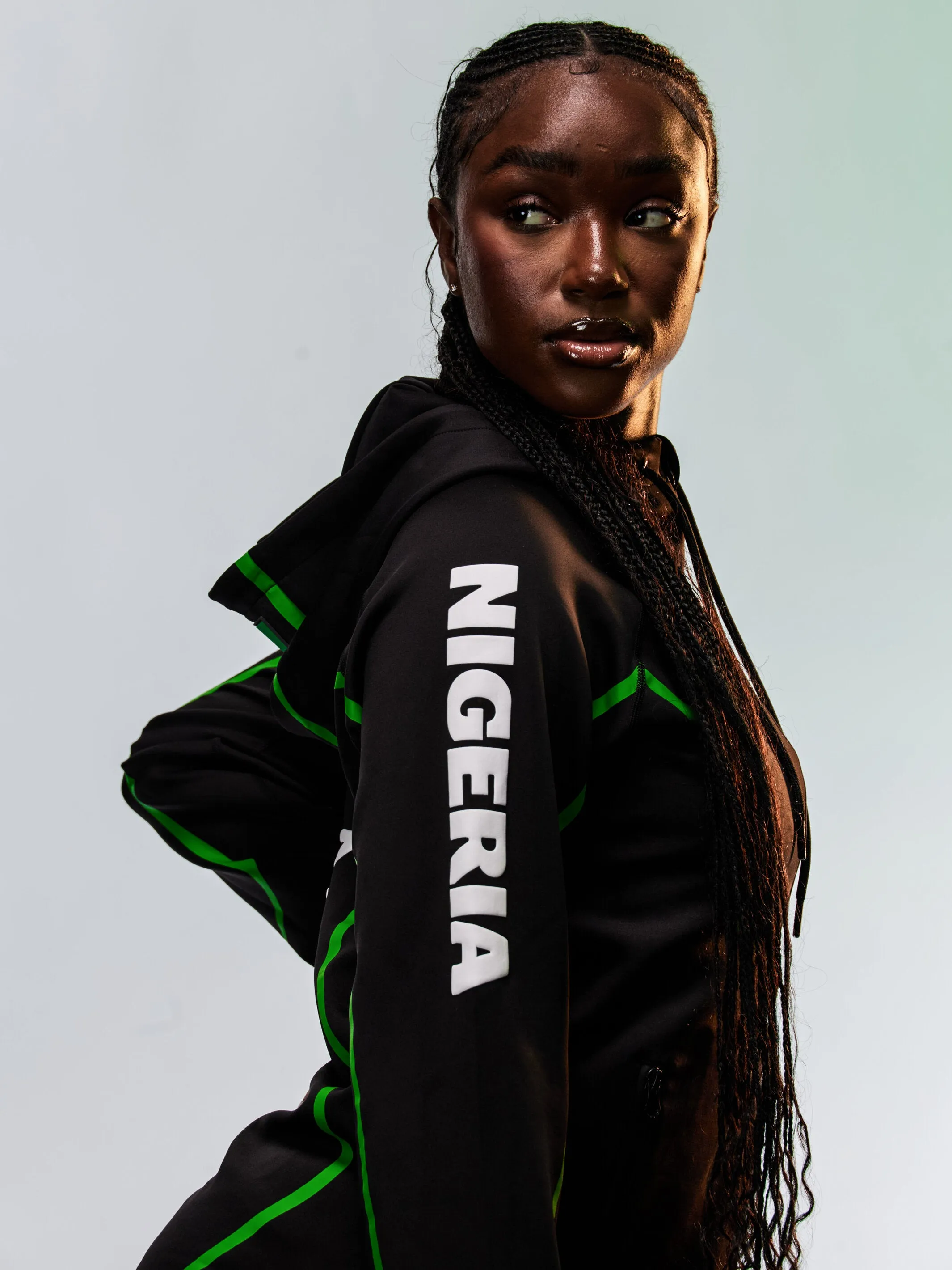 Women's Team Nigeria Zipper Hoodie