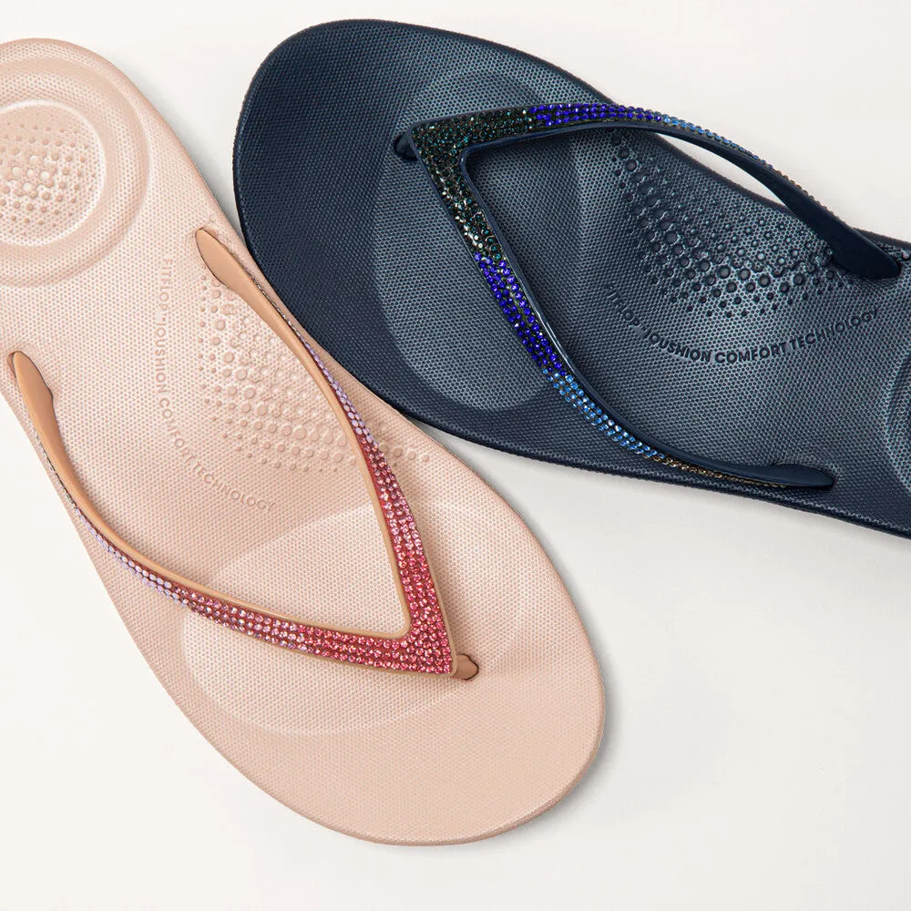 รองเท้าแตะแบบหูหนีบ ผู้หญิง รุ่น IQUSHION OMBRÉ-SPARKLE FLIP-FLOPS